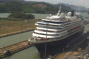 The MS Prinsendam on her South Bound Panama Canal Transit January 21 2010