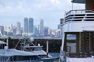 View to Panama City from the Flamenco Yacht Club