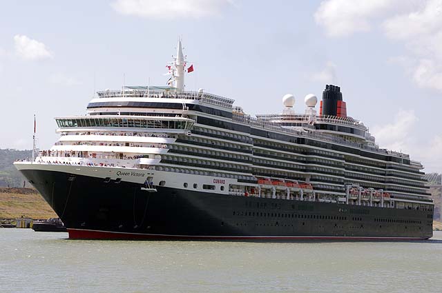 The MS Queen Victoria Cruise Ship in Panama