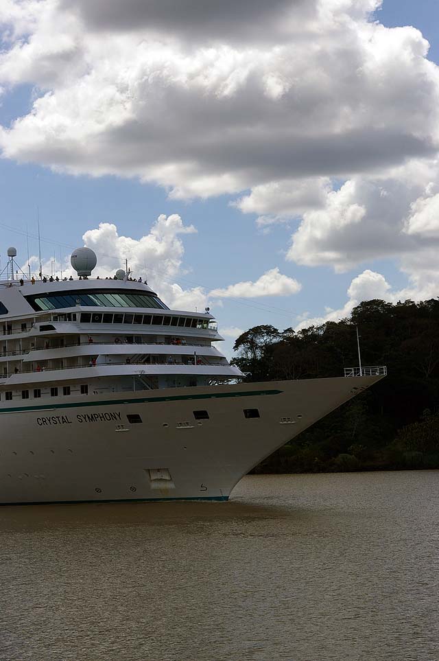The Crystal Symphony Cruise Ship Front Side View